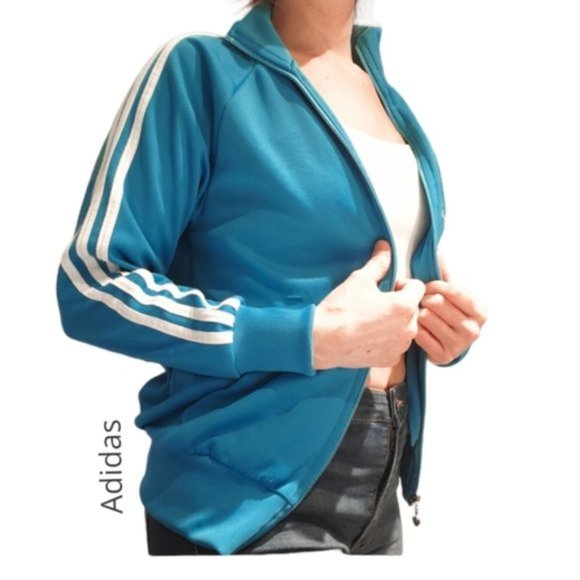 Original ADIDAS Authentic Vintage Zip Up Track Jacket 2000's Era - Picture 5 of 15
